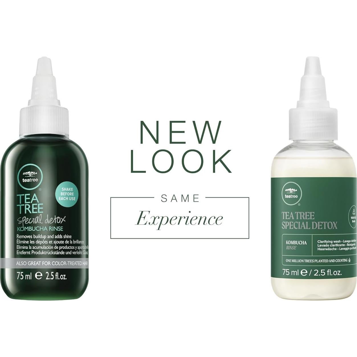 Enjuague Detox de Kombucha Árbol de Té 74 ml - Brillo y Suavidad