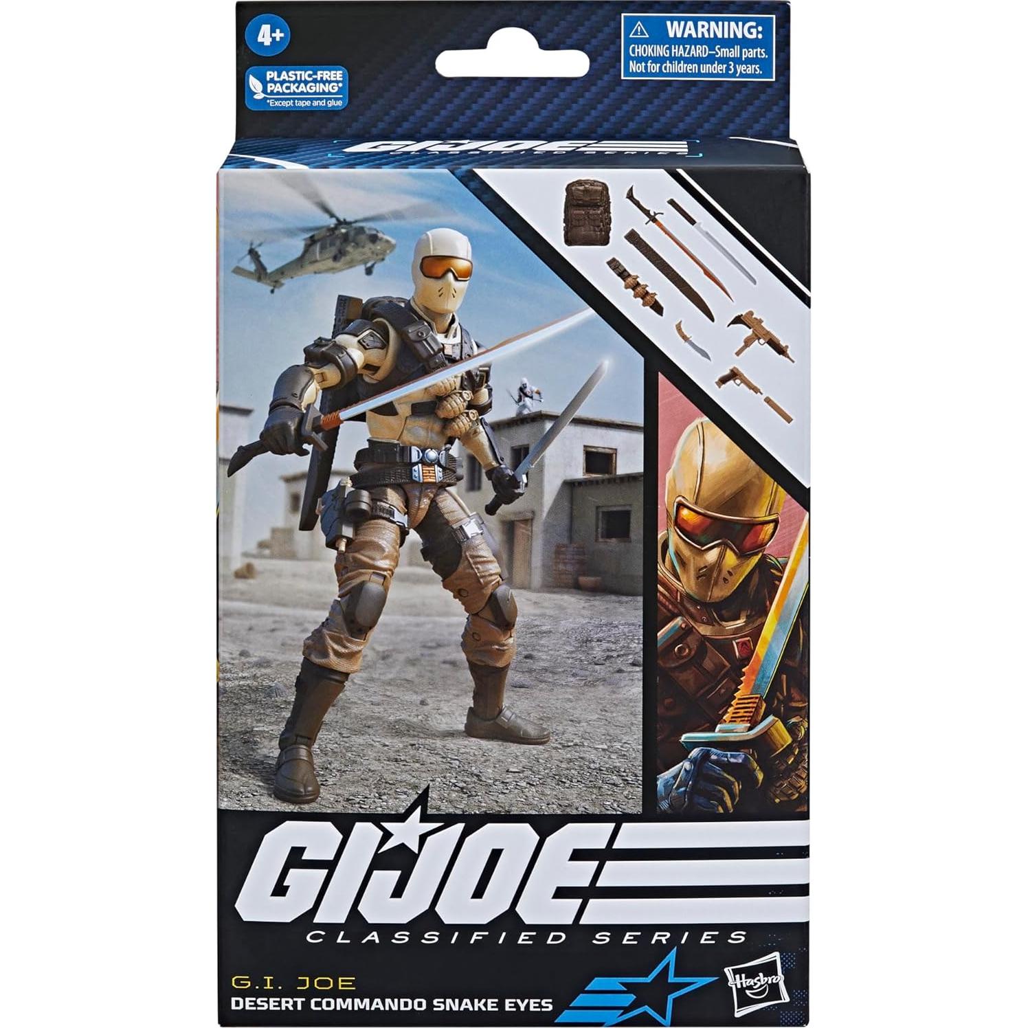 Figura de Acción G.I. Joe Comando del Desierto Snake Eyes 150 mm