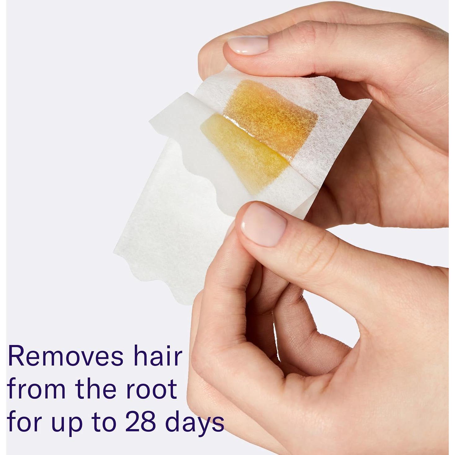 Kit de Cera Facial Flamingo para Mujeres - 20 Tiras + Pañitos