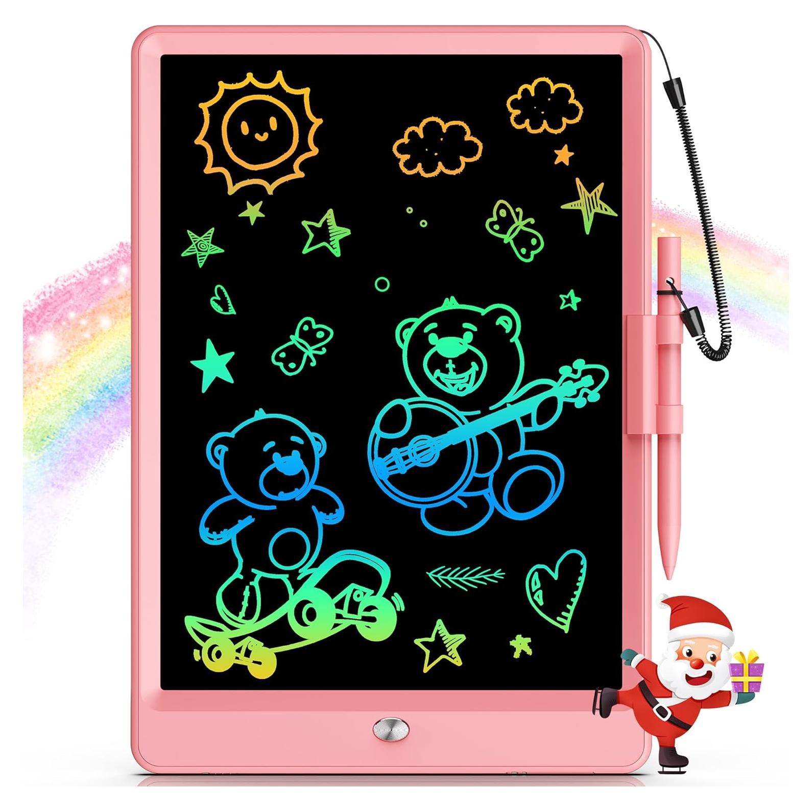 Bravokids Tableta de Escritura LCD 25,4 cm Rosa para Niños