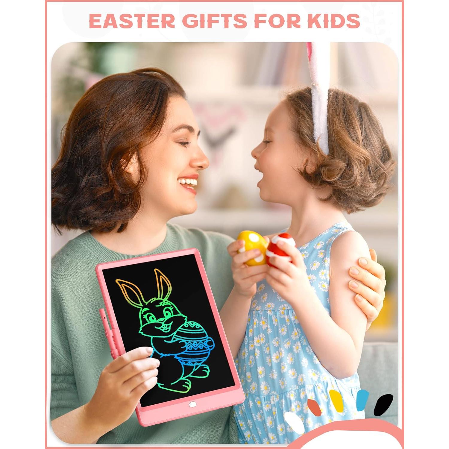 Bravokids Tableta de Escritura LCD 25,4 cm Rosa para Niños