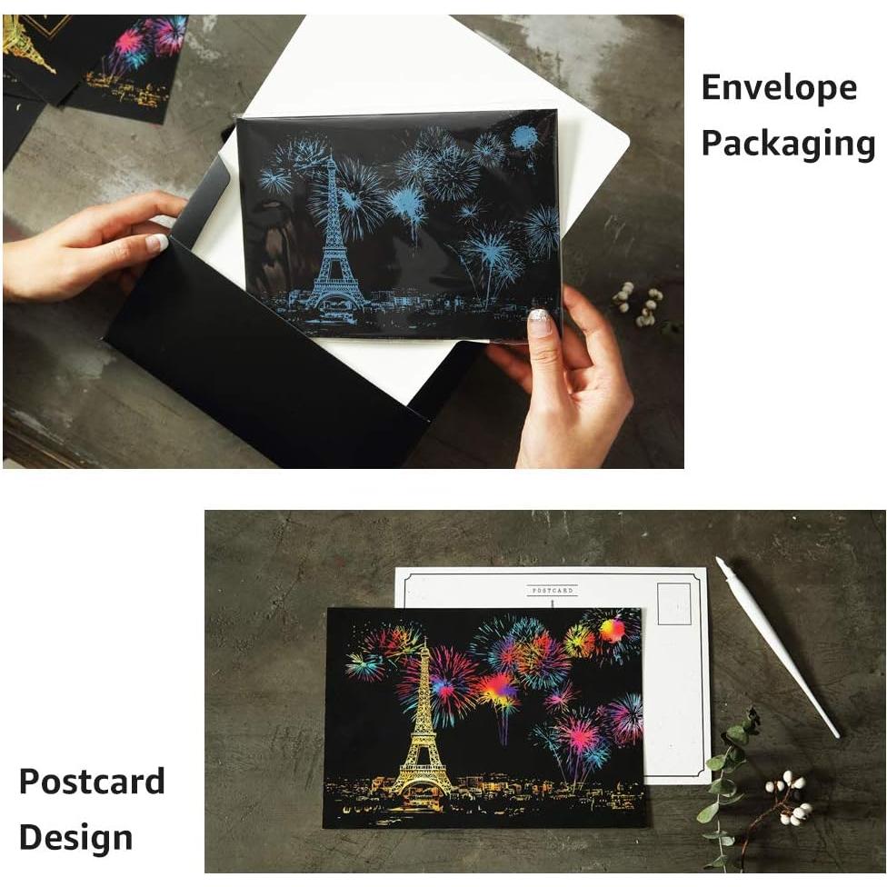 Set de Arte para Rascar Artsper - 12 Hojas y Lápices