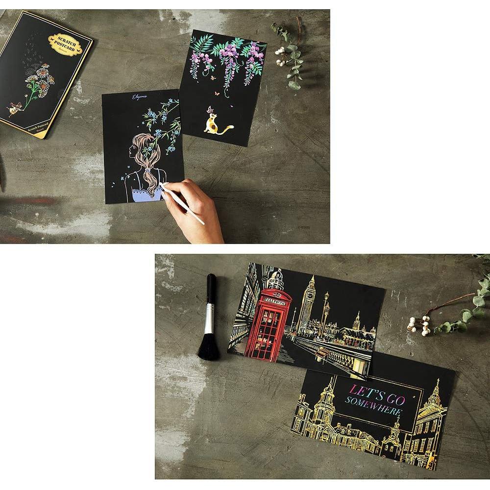 Set de Arte para Rascar Artsper - 12 Hojas y Lápices