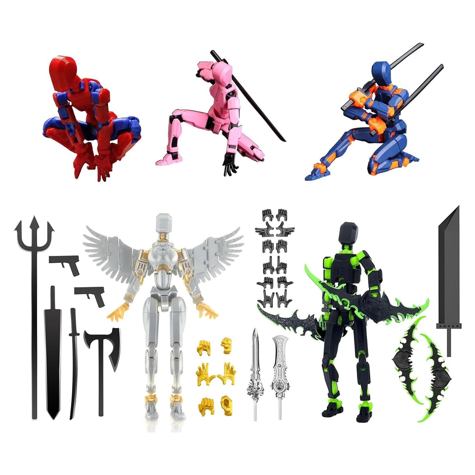 Paquete de 5 Figuras de Acción T13 WKSBBTS Multijuntas