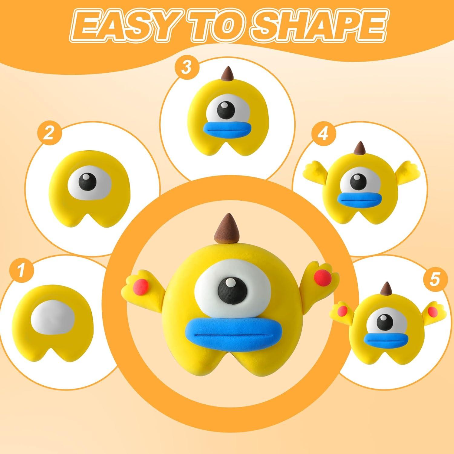 Arcilla Secada al Aire Artpar A56 56 Colores Kit para Niños