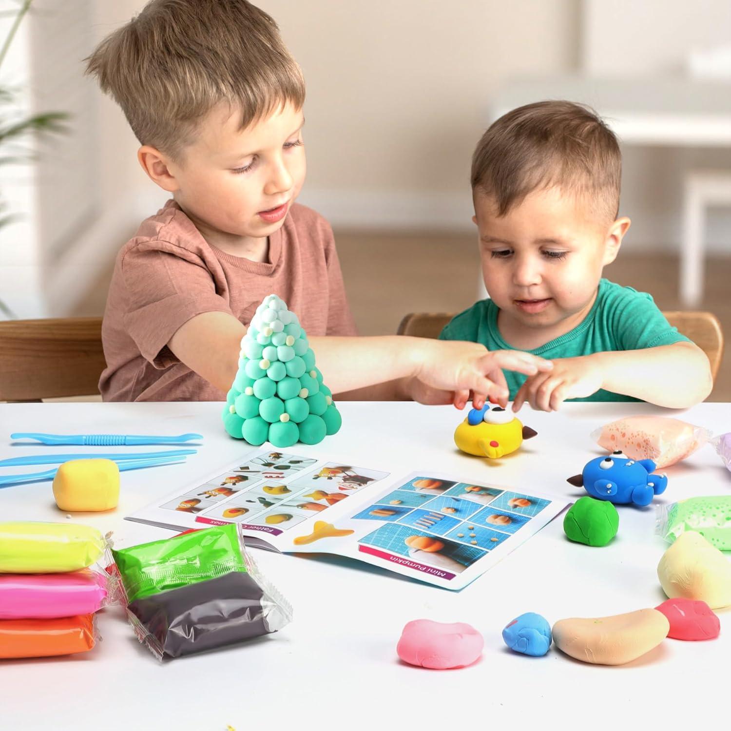 Arcilla Secada al Aire Artpar A56 56 Colores Kit para Niños