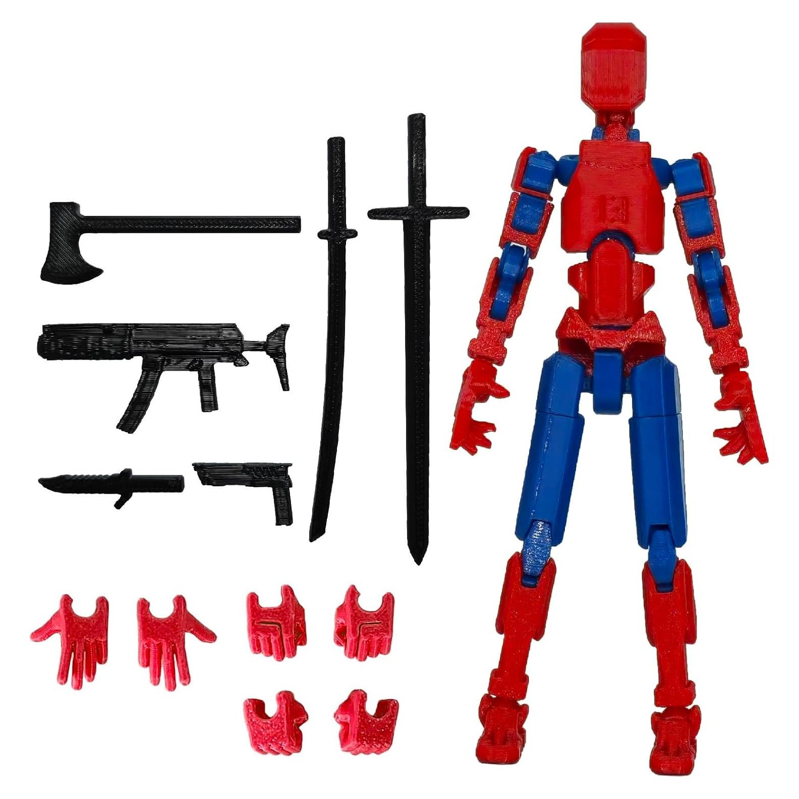 Figura de Acción T13 Titan 13 Impresa en 3D Pre-Montada