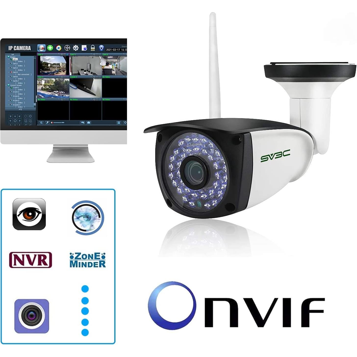 Cámaras de Seguridad WiFi SV3C 1080P Exterior - Paquete de 2