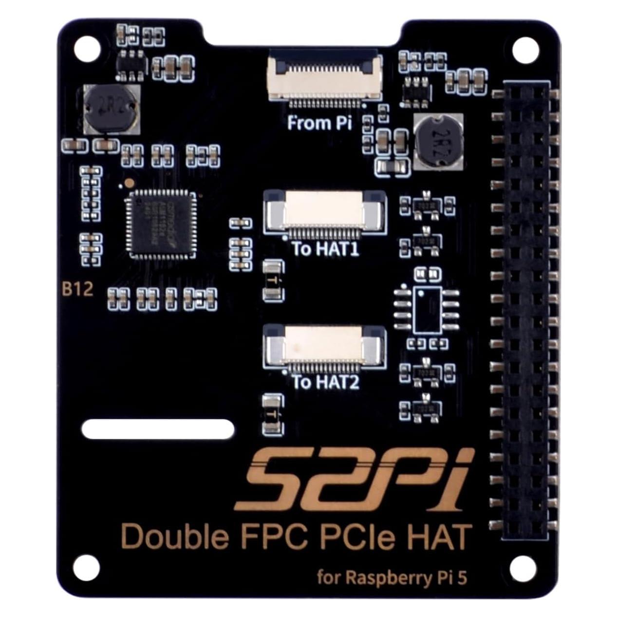 HAT GeeekPi B12 para Raspberry Pi 5 - Expansión Dual PCIe