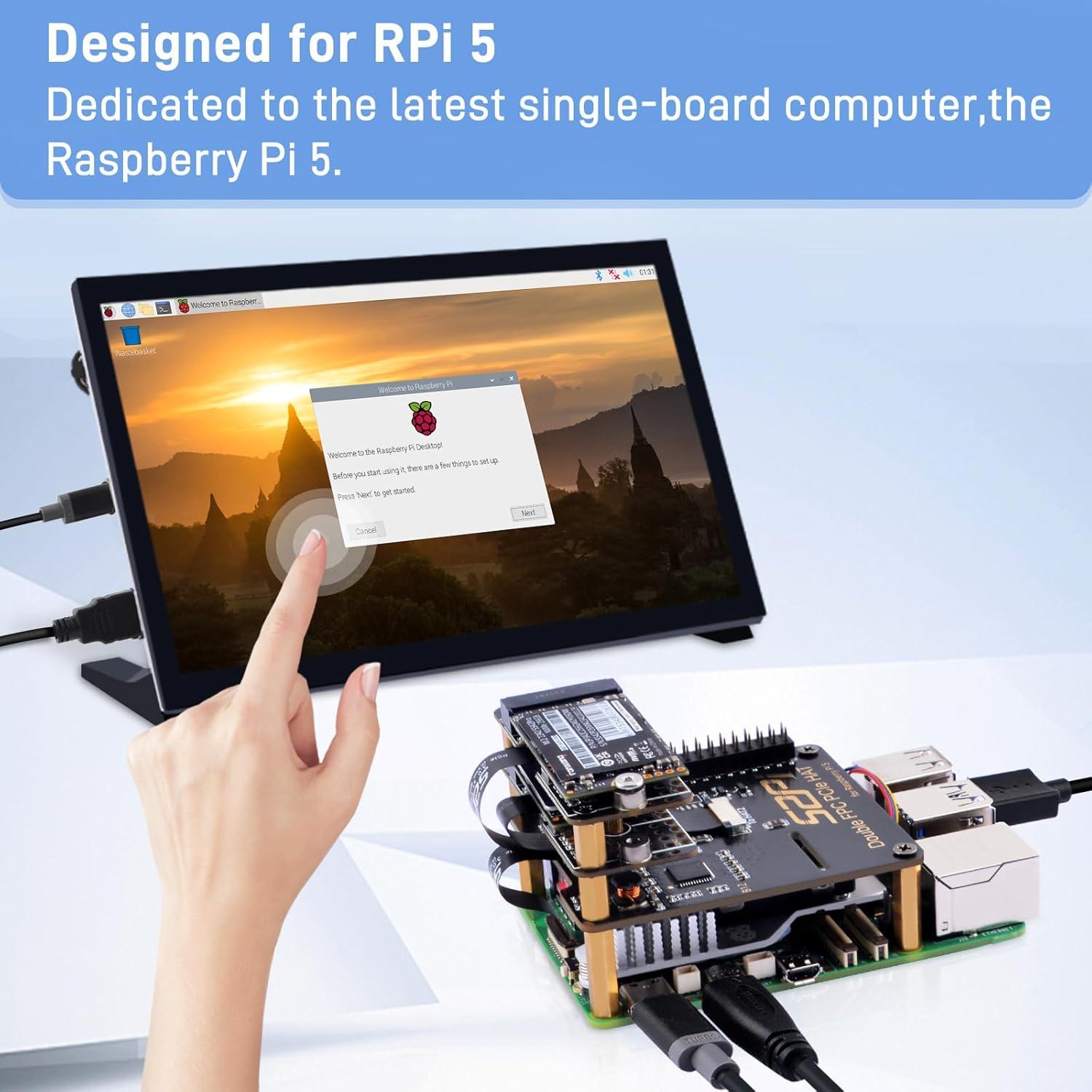 HAT GeeekPi B12 para Raspberry Pi 5 - Expansión Dual PCIe