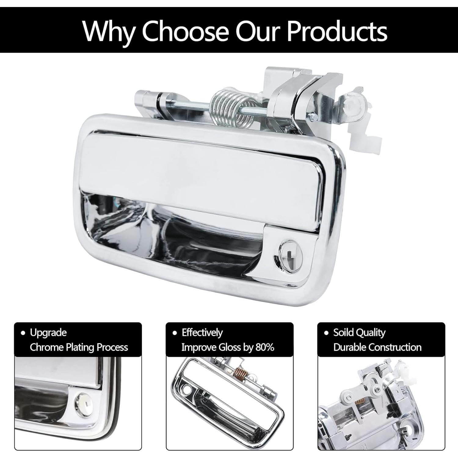 Manija de Puerta Exterior Gledewen para Toyota Tacoma y Hilux