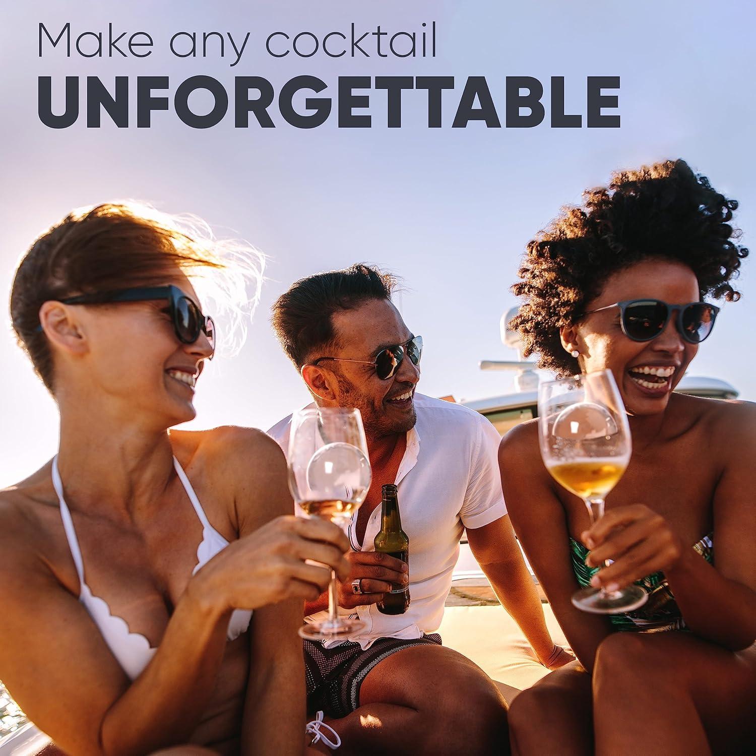 Fabricador de Bolas de Hielo Berlinzo - 8 Esferas Cristalinas