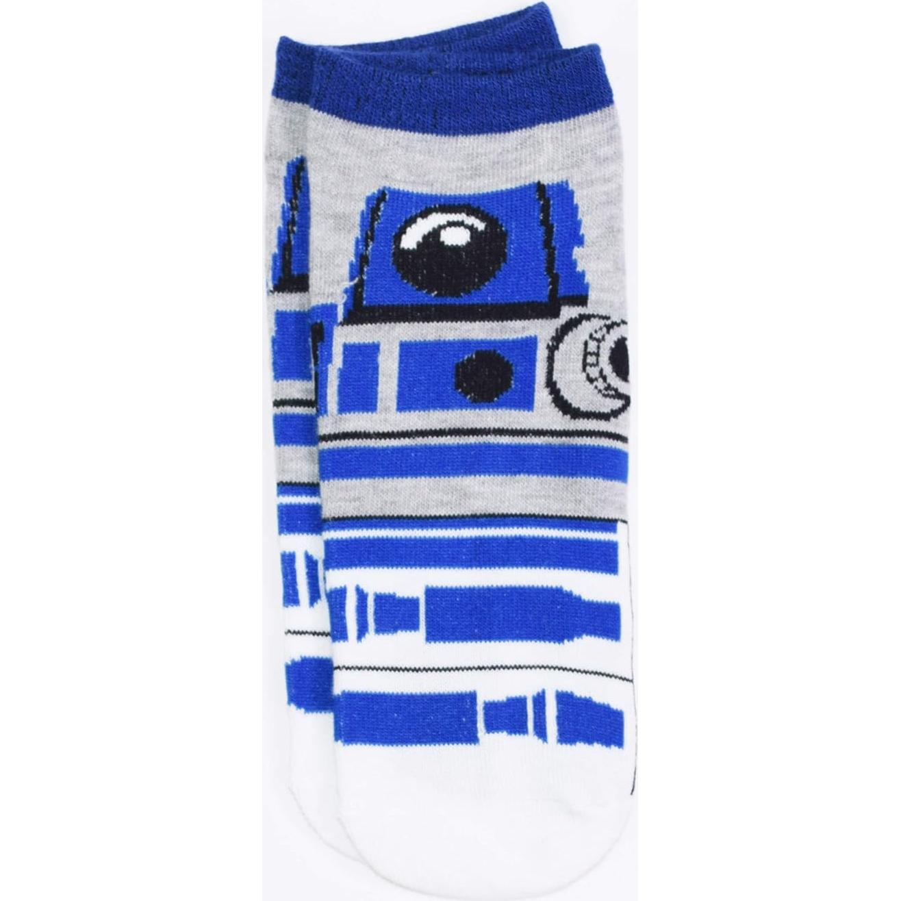 STAR WARS Chewbacca Darth Vader R2-D2 Faces 5 Pack Ankle Socks