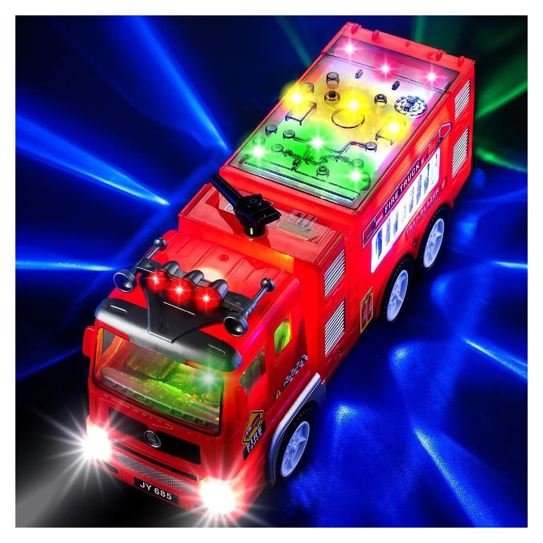 Camión de Bomberos Zetz Brands con Luces LED y Sonido 4D