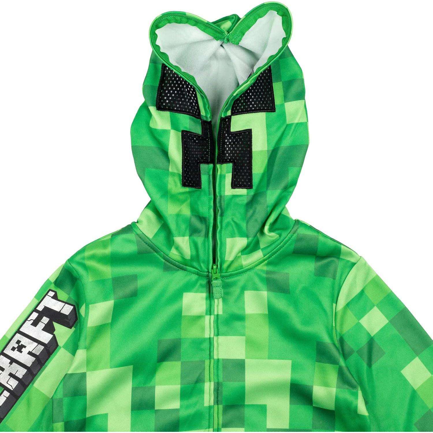 Sudadera con Capucha Minecraft para Niños 4-20 Verde