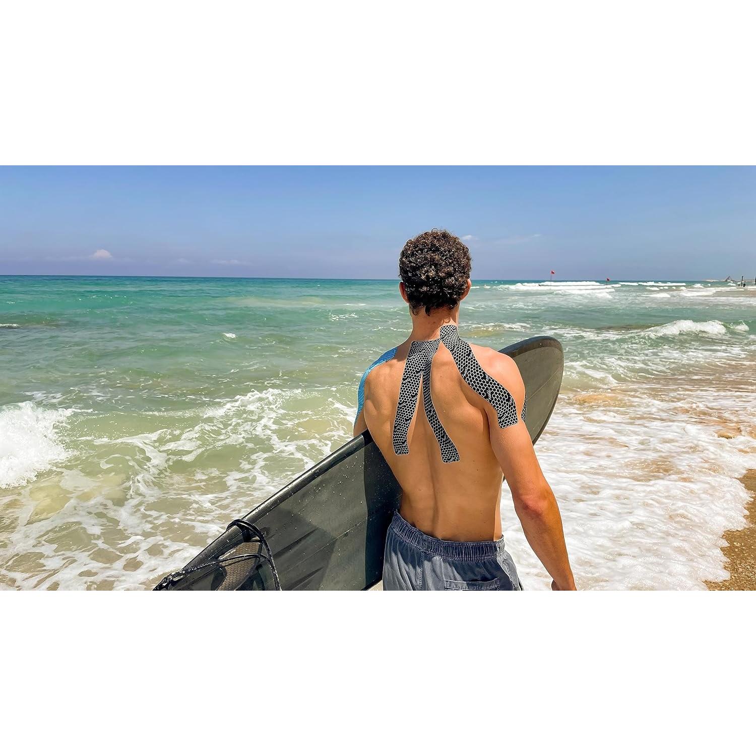 Cinta de Kinesiología FlexU Pro-Combo-Pack 35m Beige