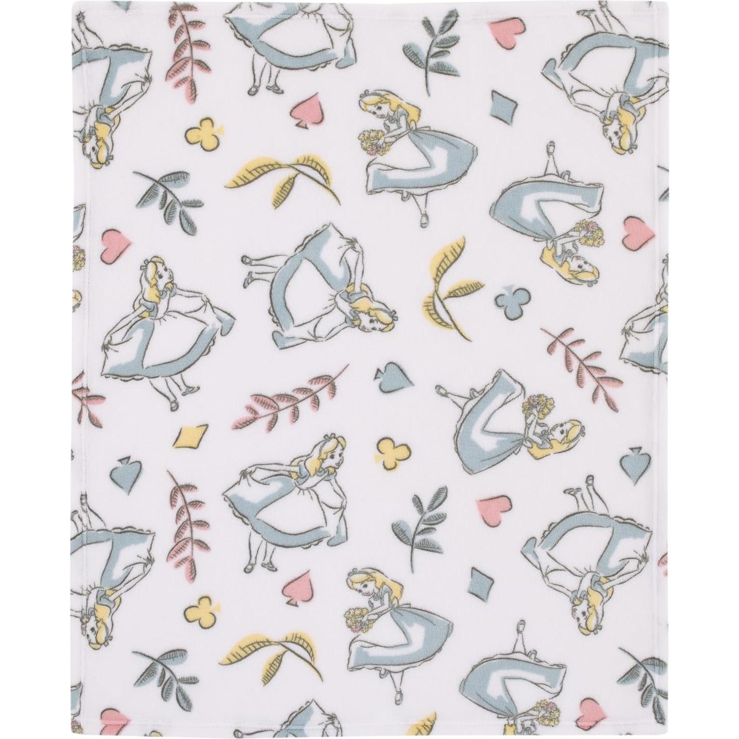 Manta de Bebé de Felpa NoJo Alicia en el País de las Maravillas 91x76 cm