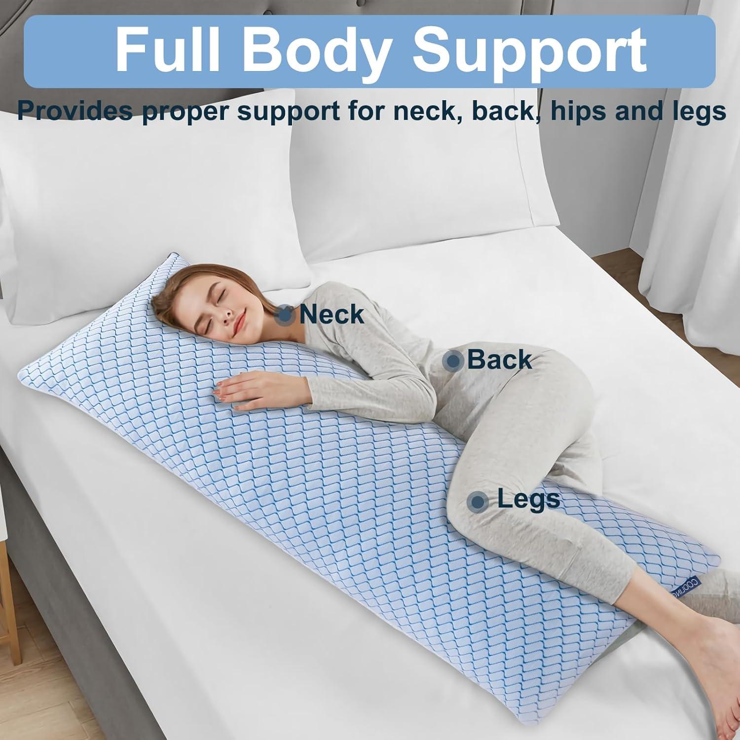 Almohada Corporal Ajustable Gehannah - Espuma de Memoria 135x51cm