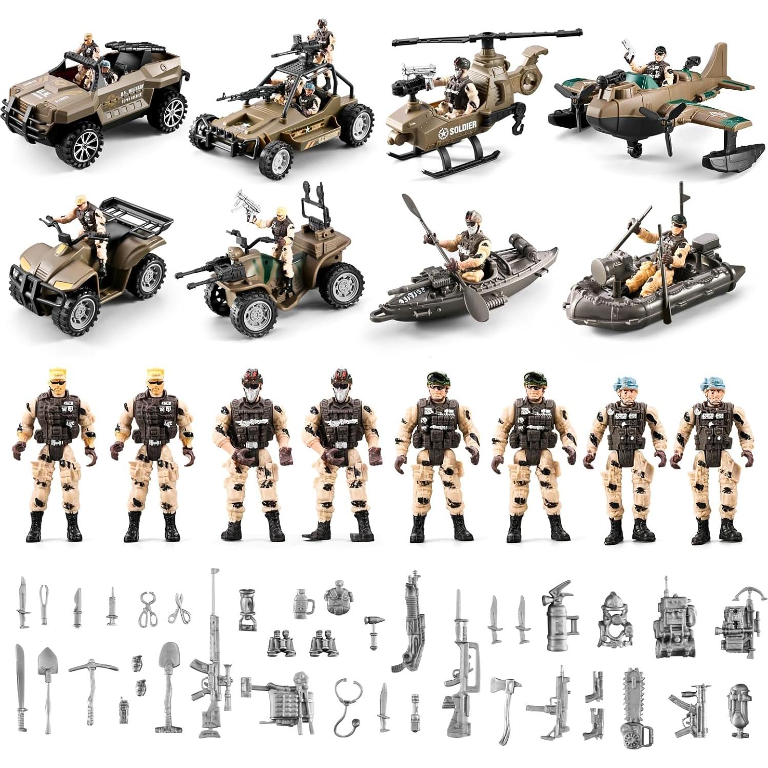 Conjunto 56-en-1 Juguetes de Soldados HOSPONY para Niños