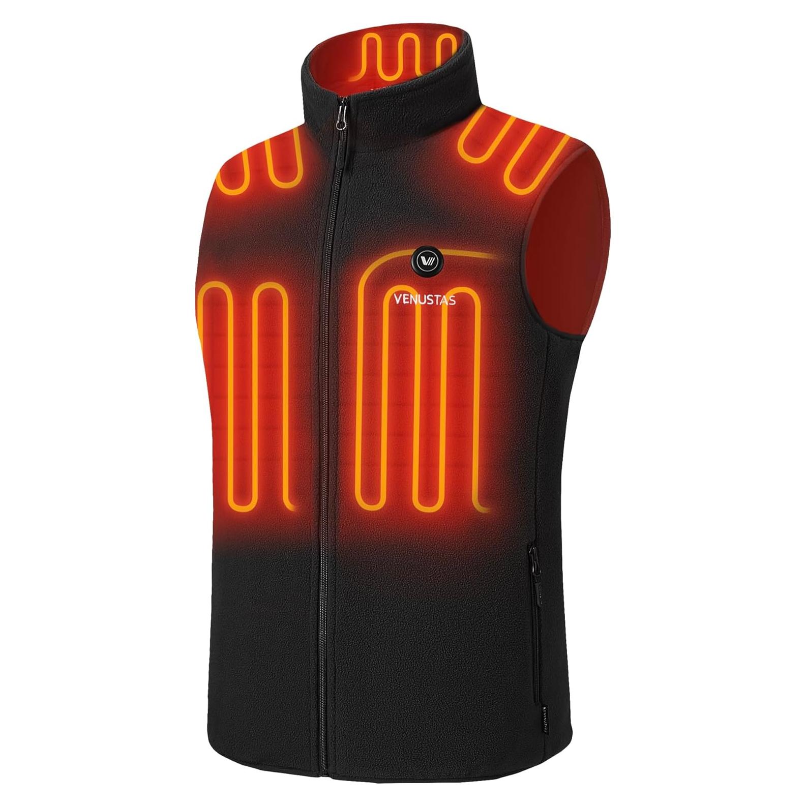 Chaleco Térmico Venustas para Hombre, 6 Zonas Calor, 12H Uso
