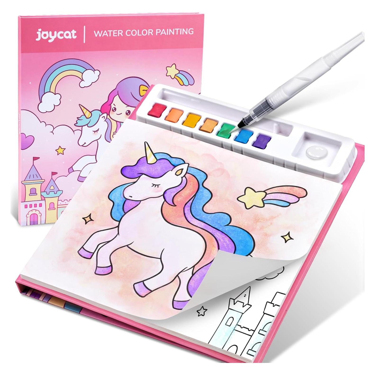 Libro de Pintura Acuarela JoyCat Unicornio 21x17.5 cm