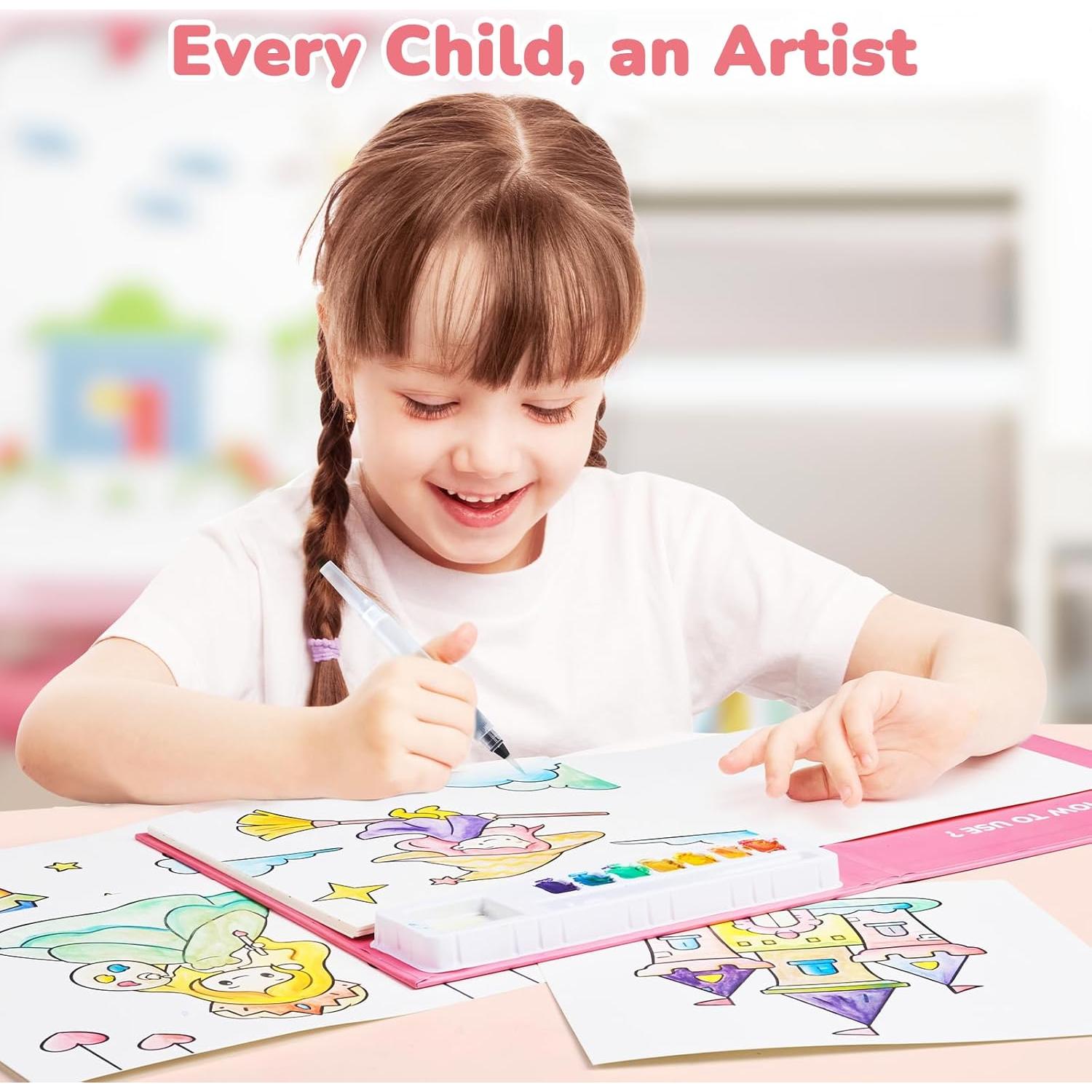 Libro de Pintura Acuarela JoyCat Unicornio 21x17.5 cm