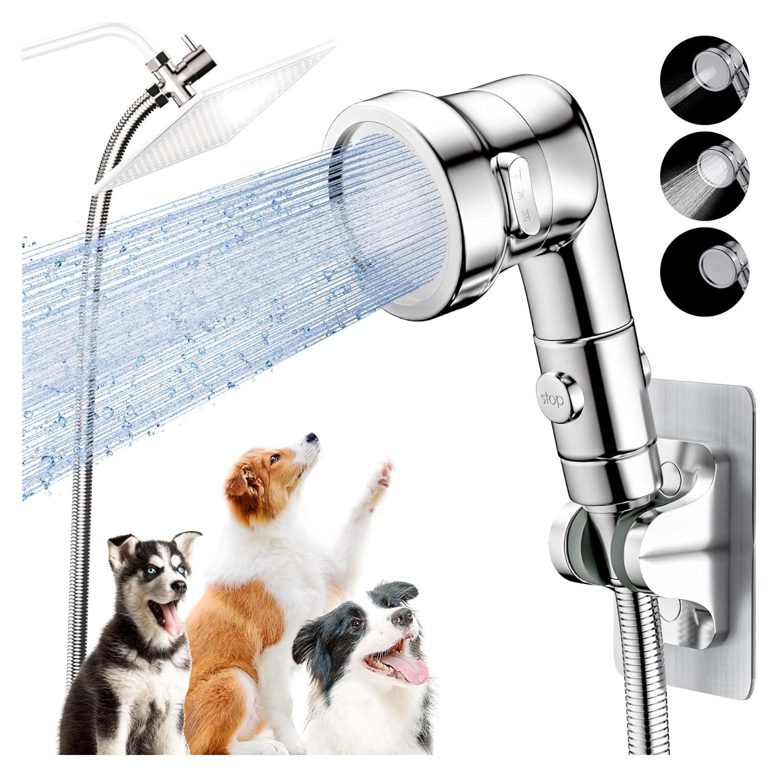 Accesorio de Ducha para Perros Ganciu con Manguera 2.5m