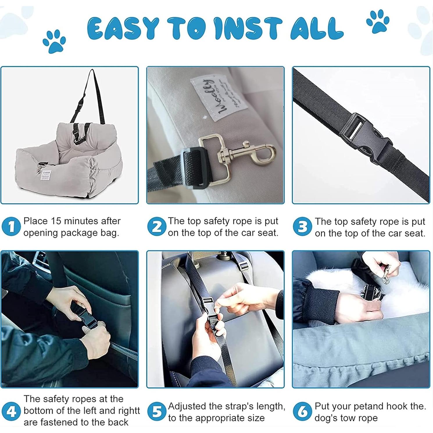 Asiento Elevador para Perros Aidou Azul Medio 60x49.8cm