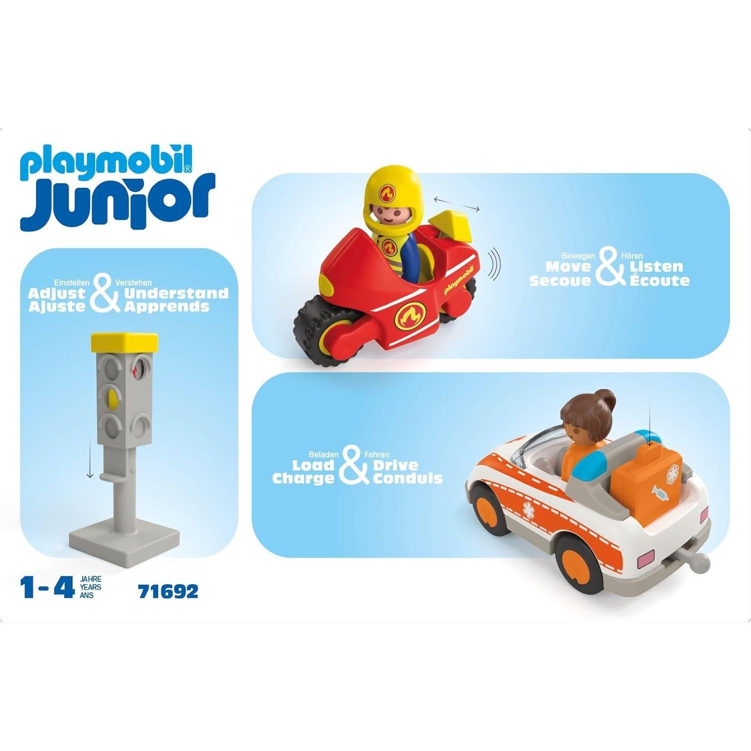 PLAYMOBIL Junior Héroes Cotidianos Set 8 Piezas