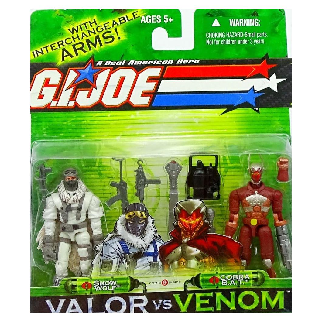 G.I. Joe Figura de Acción 3.75 Hasbro Lobo de Nieve y Cobra B.A.T.