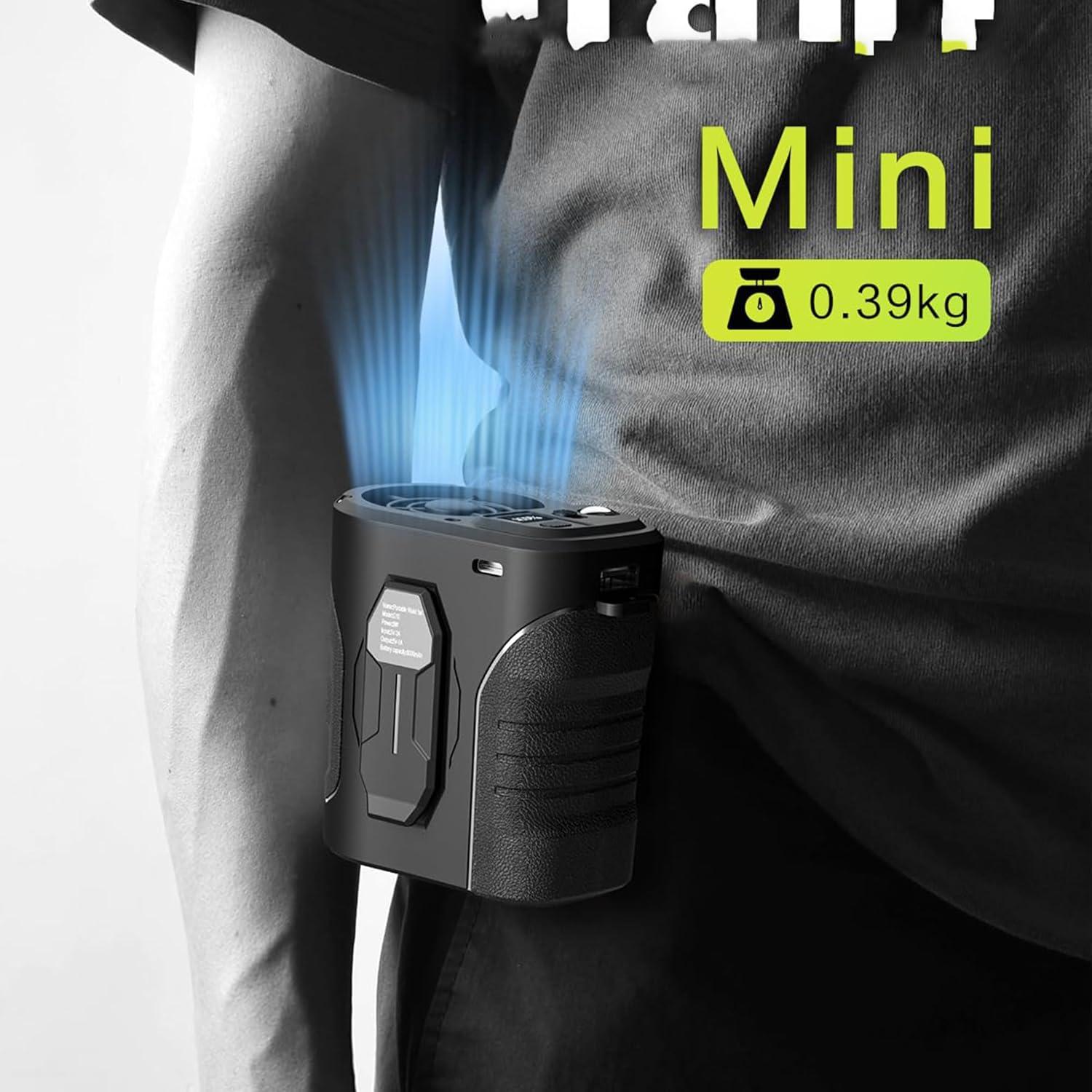 Ventilador de Cintura Yinken 10000mAh Recargable 5 Velocidades