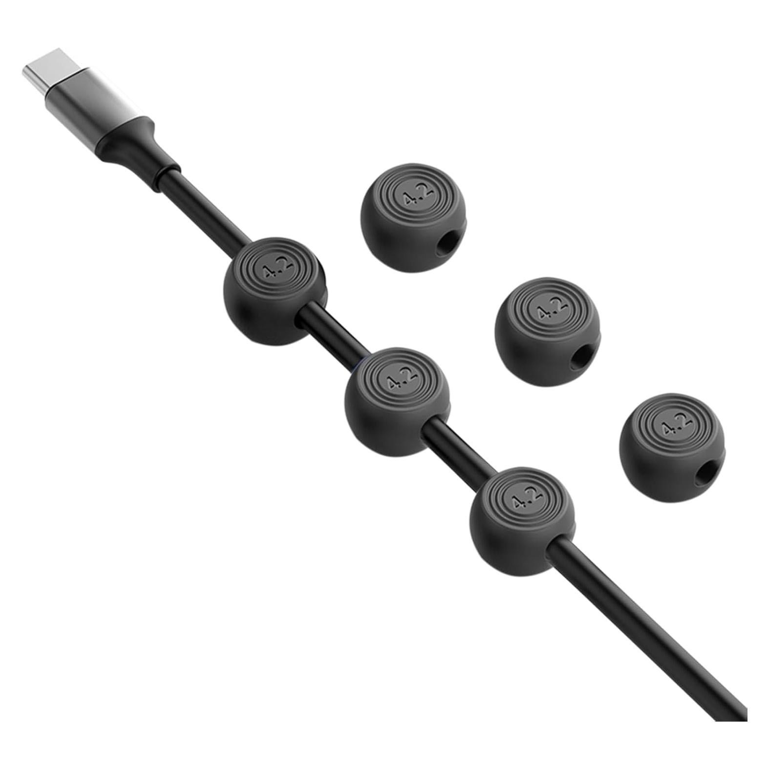 Soportes Magnéticos para Cables Wanheart 6 Clips Redondos