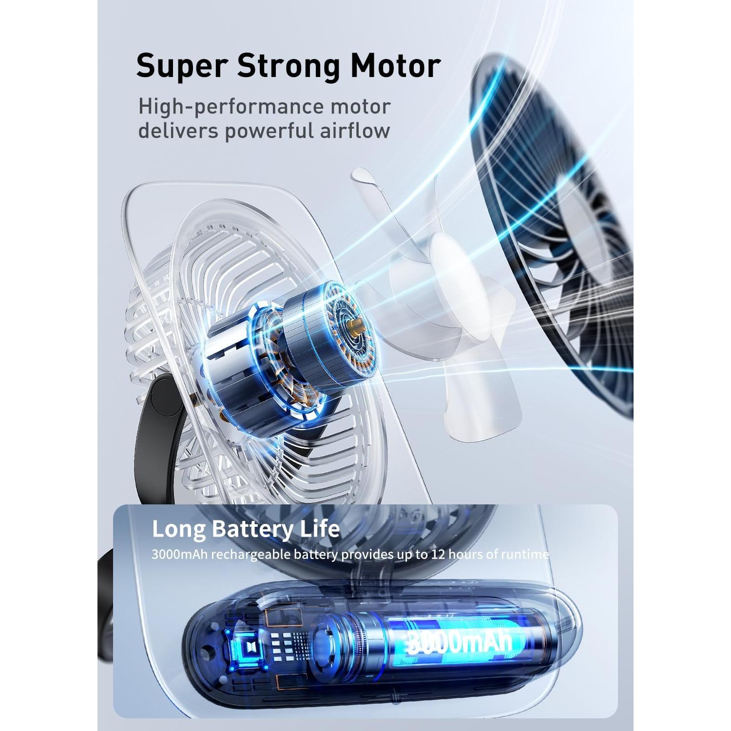 Ventilador de Escritorio Meritpick JF136 Silencioso 199 Velocidades