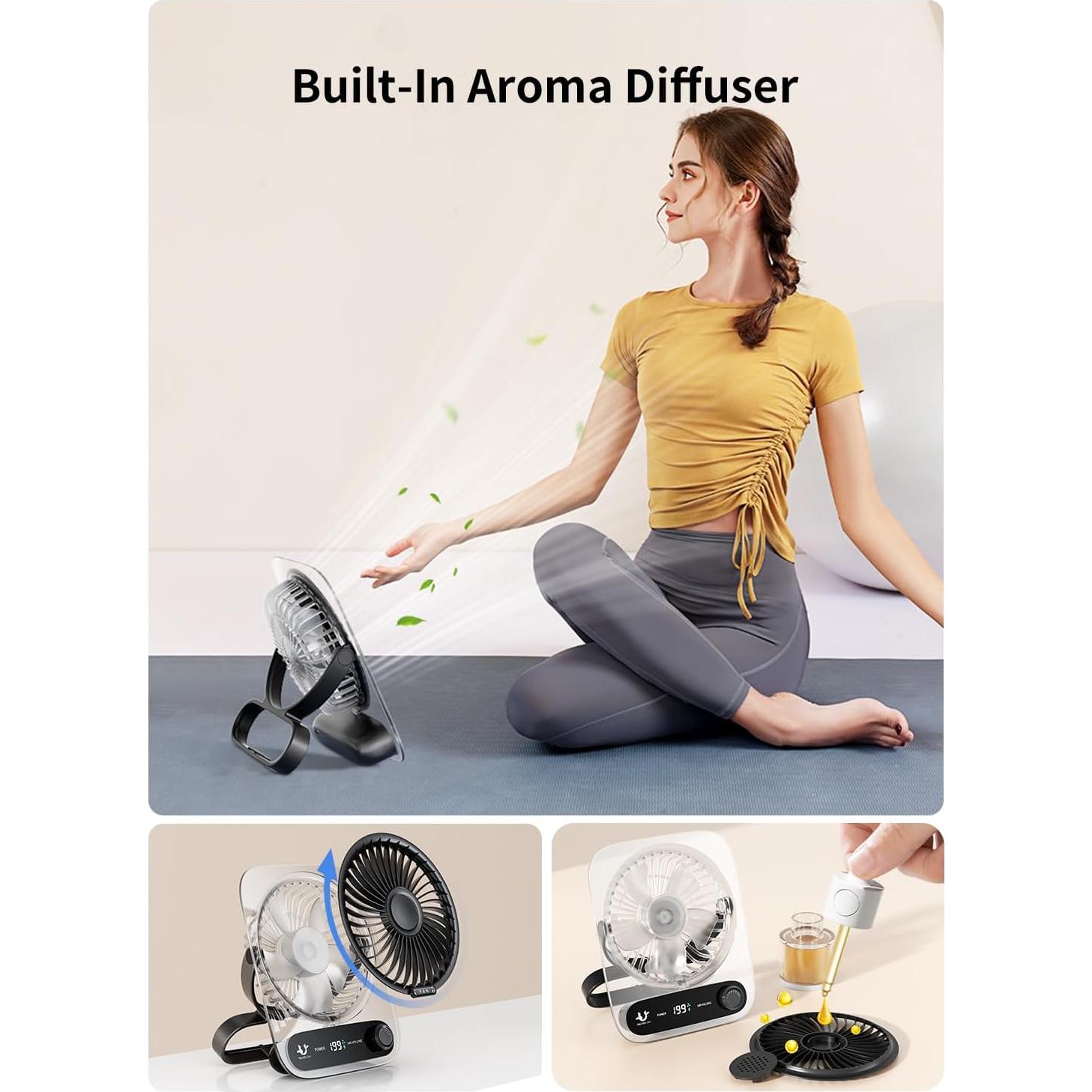 Ventilador de Escritorio Meritpick JF136 Silencioso 199 Velocidades