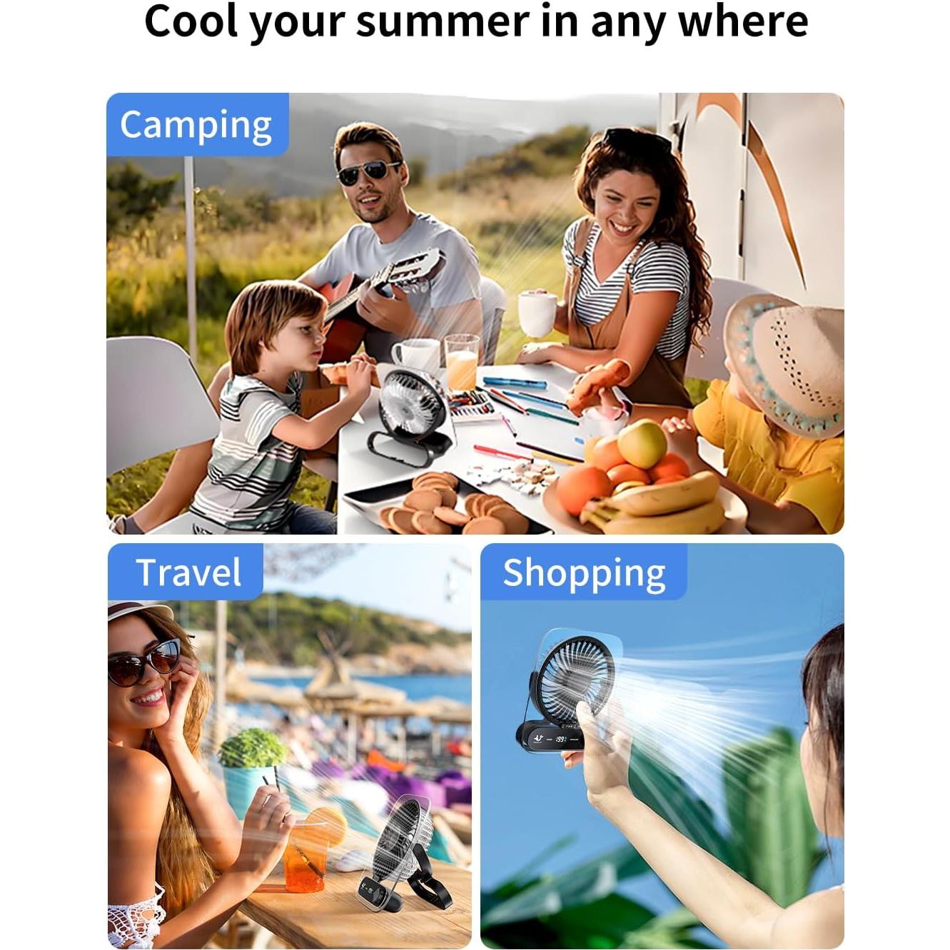 Ventilador de Escritorio Meritpick JF136 Silencioso 199 Velocidades