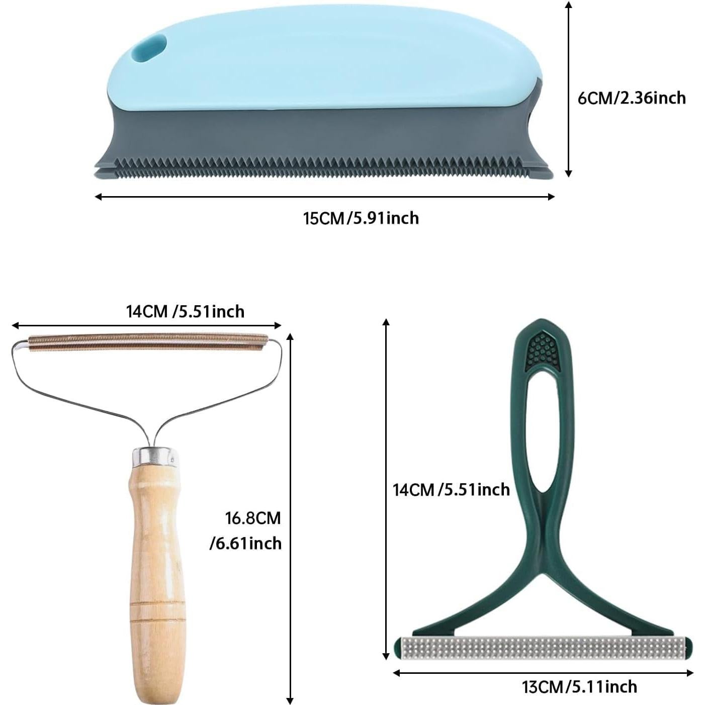 Removedor de Pelo de Mascota ROAKFONK 5 Piezas Portátil