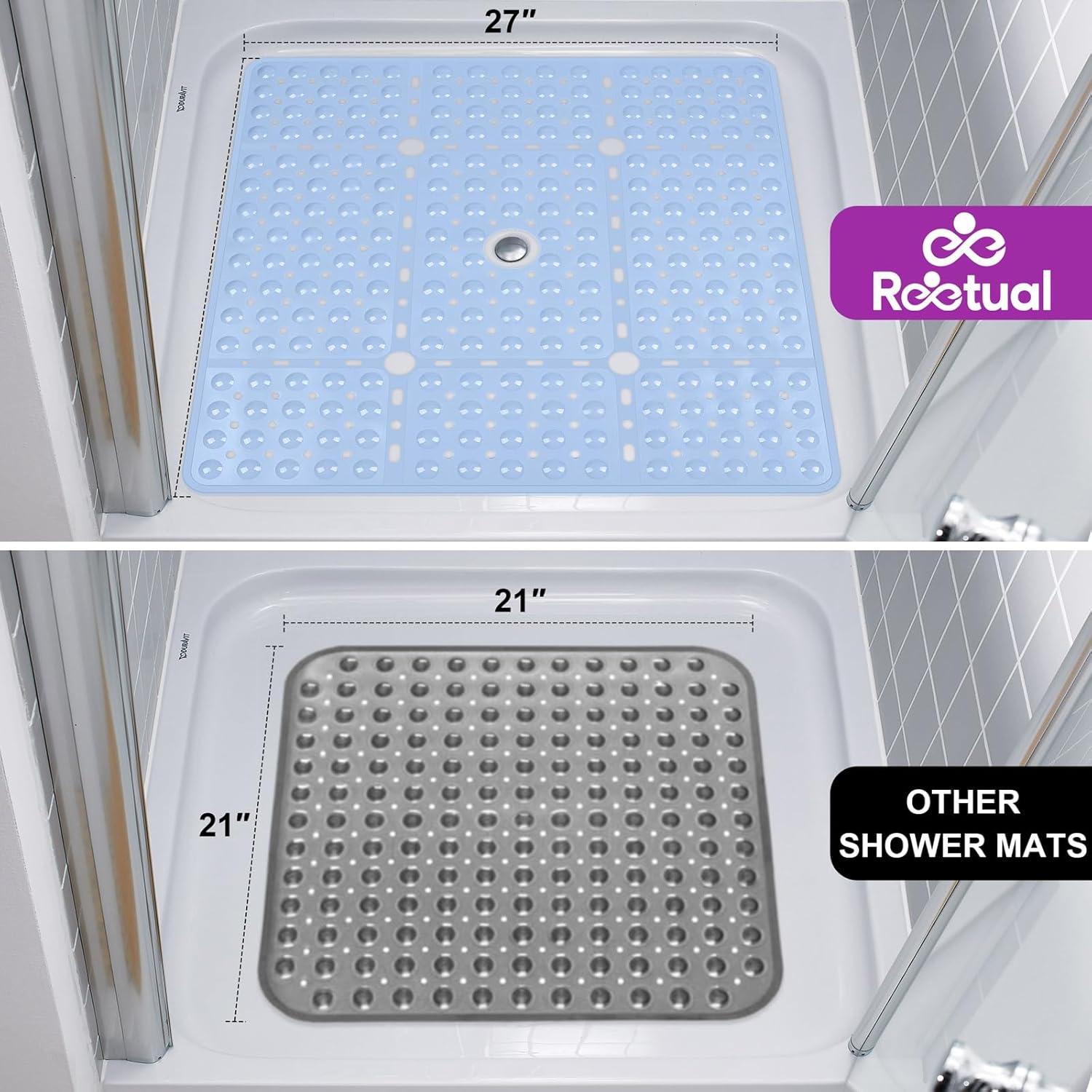 Alfombrilla de Ducha Antideslizante Reetual XL Aqua 68.58x68.58 cm