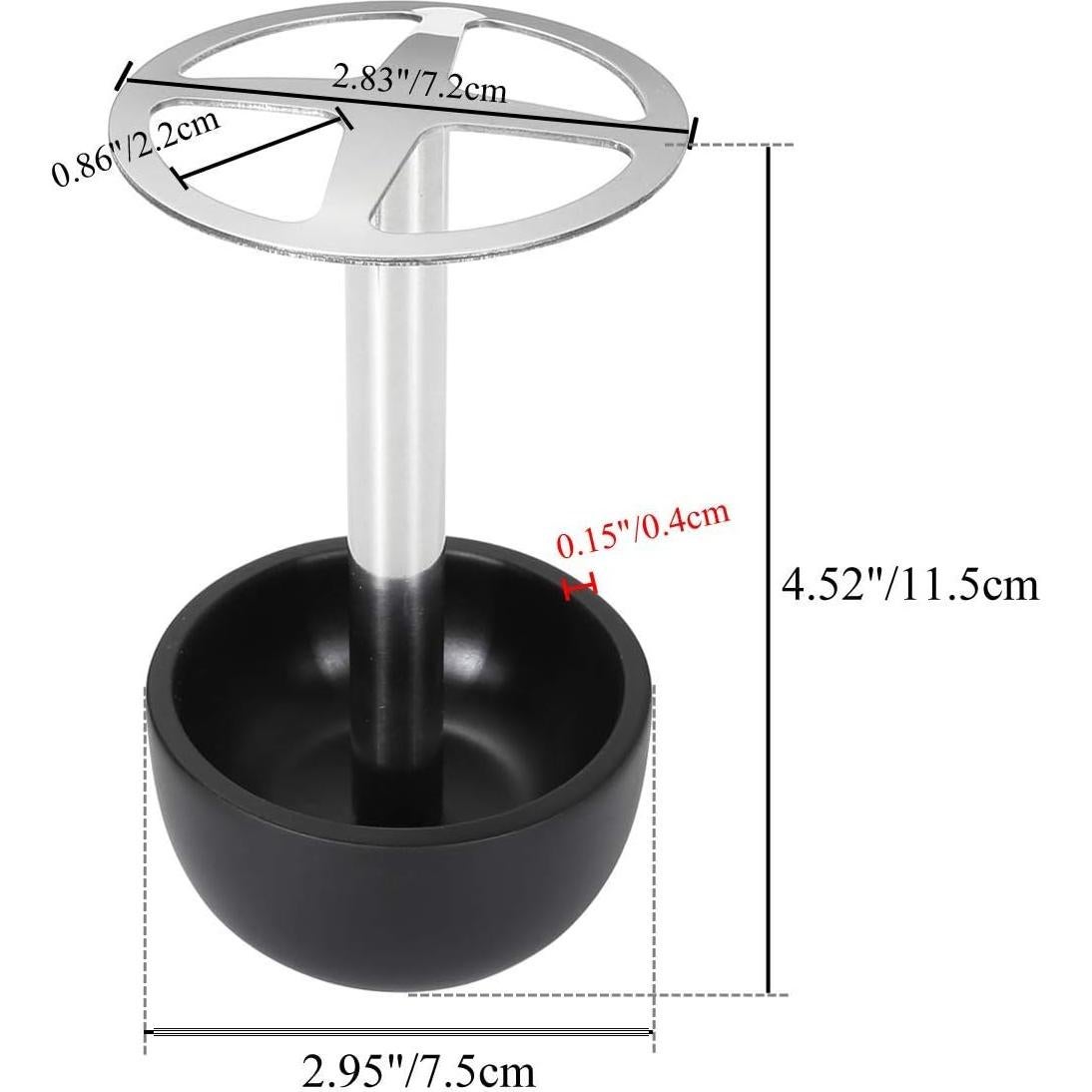 Soporte organizador de cepillos de dientes CozyCabin acero inoxidable negro