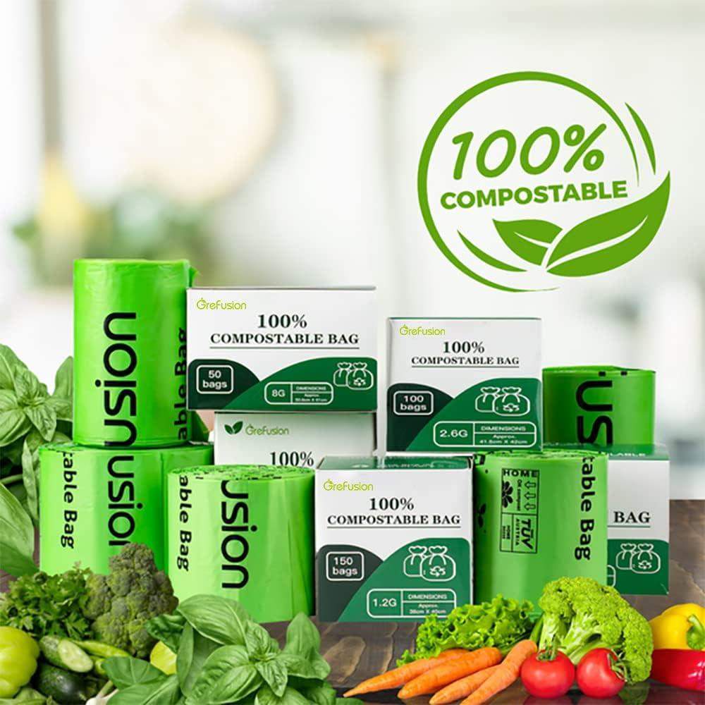 Bolsas Compostables GreFusion 1.2 Galones 125 Unidades