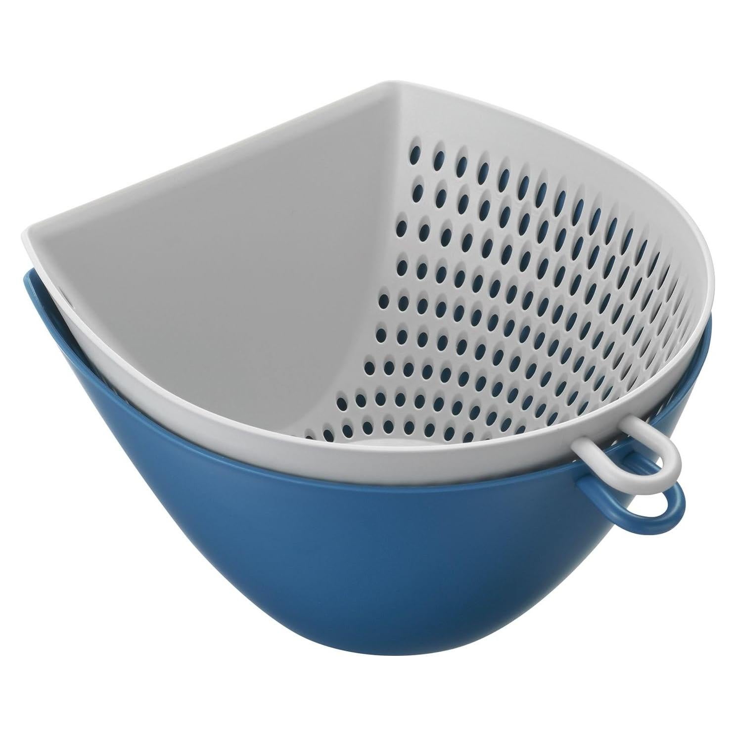 Conjunto de Tazones Coladores Akebono Sangyo ZM-3527 Azul Grande