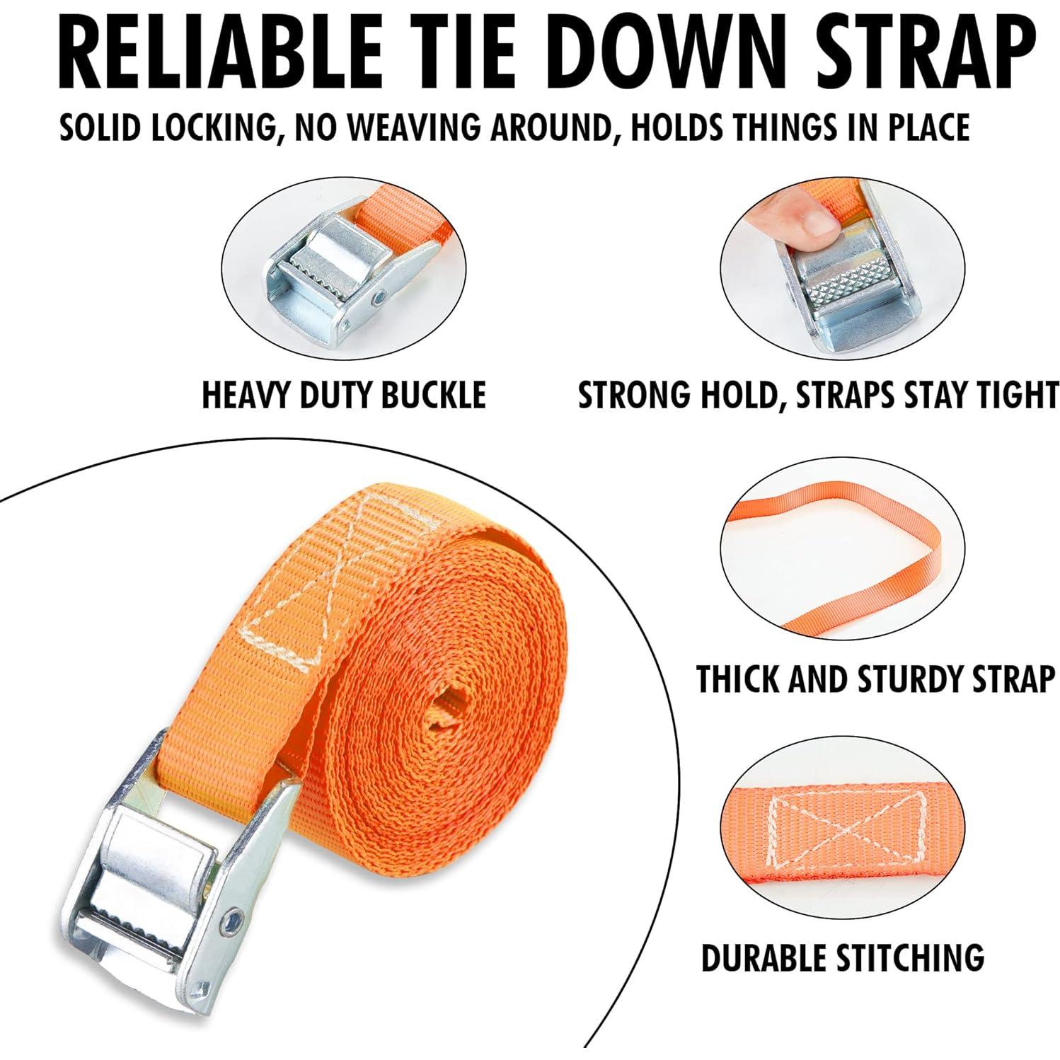 Correas de Amarre Cartman 2pk 3.05m Naranja 272kg