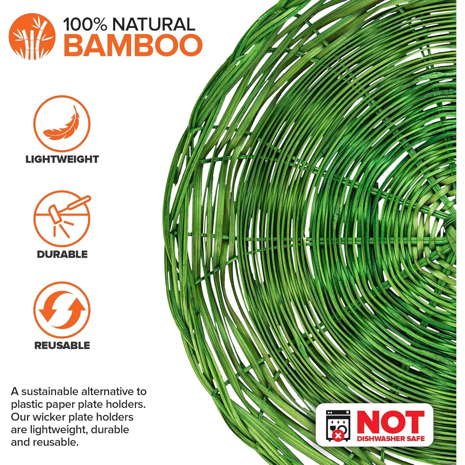 Soportes para Platos de Papel Suministra tu Hogar 10" Multicolores - 4 Unidades