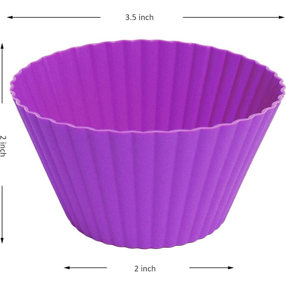 Tazas de Silicona Jumbo Reutilizables Pharamat 12 Piezas 9 cm