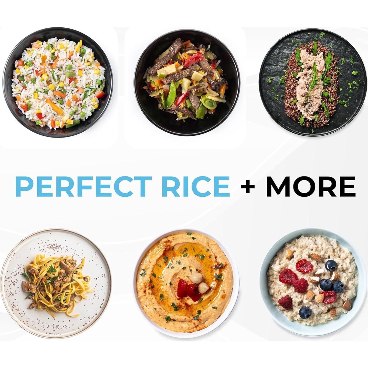 Cocedor de Arroz Courant 6 Tazas Antiadherente Negro