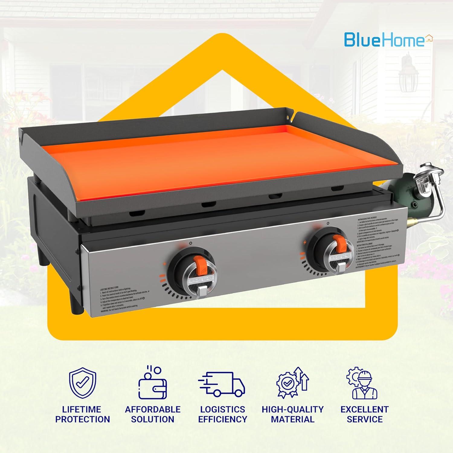 Alfombrilla de Silicona Blackstone 22" Naranja Grado Alimenticio