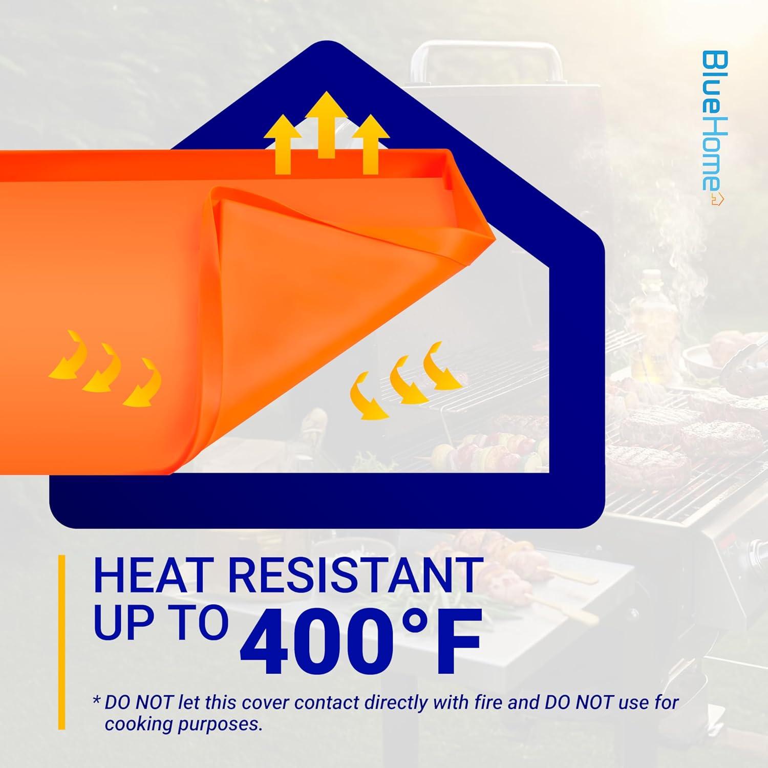 Alfombrilla de Silicona Blackstone 22" Naranja Grado Alimenticio