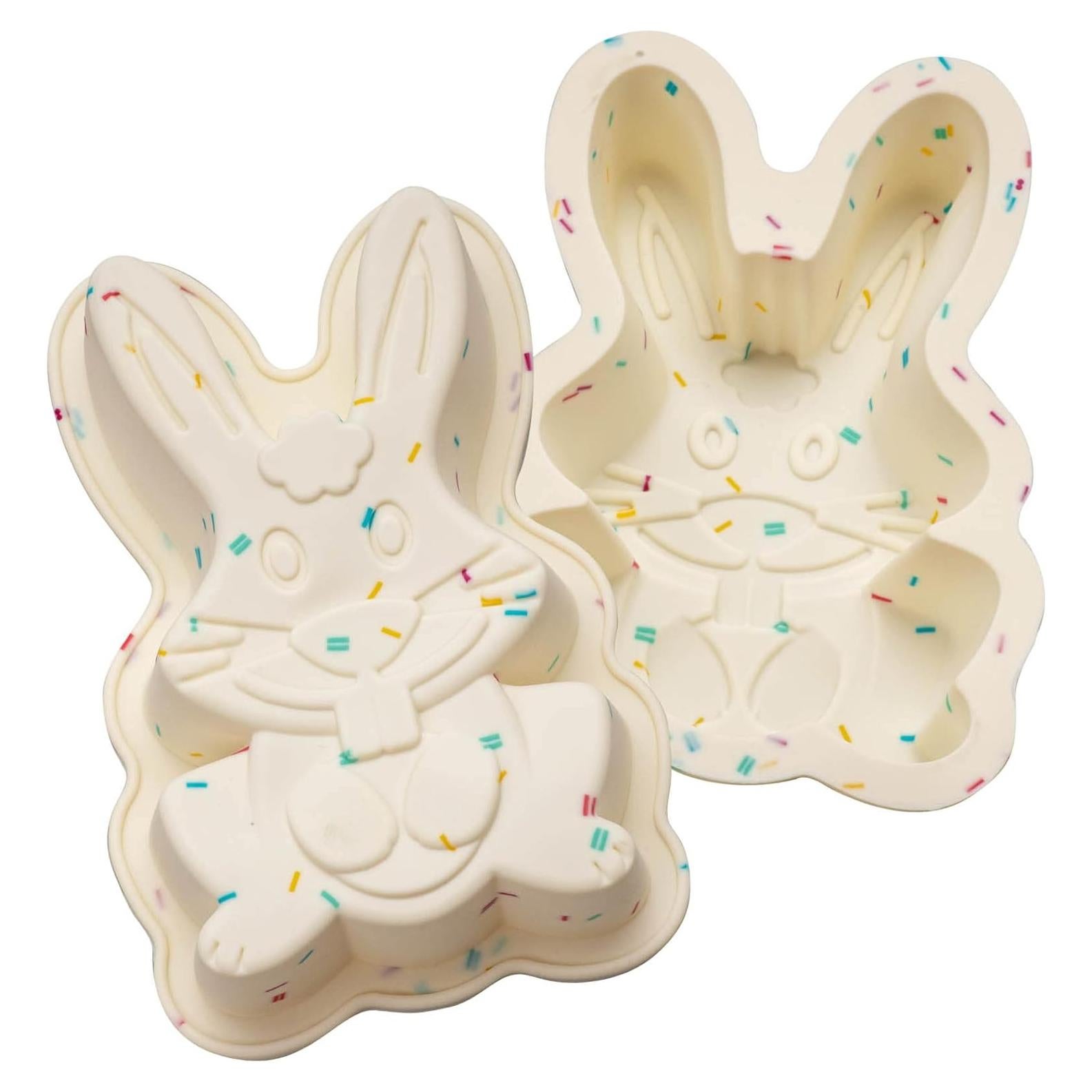 Moldes de Silicona Dootafy Conejo de Pascua Paquete de 2