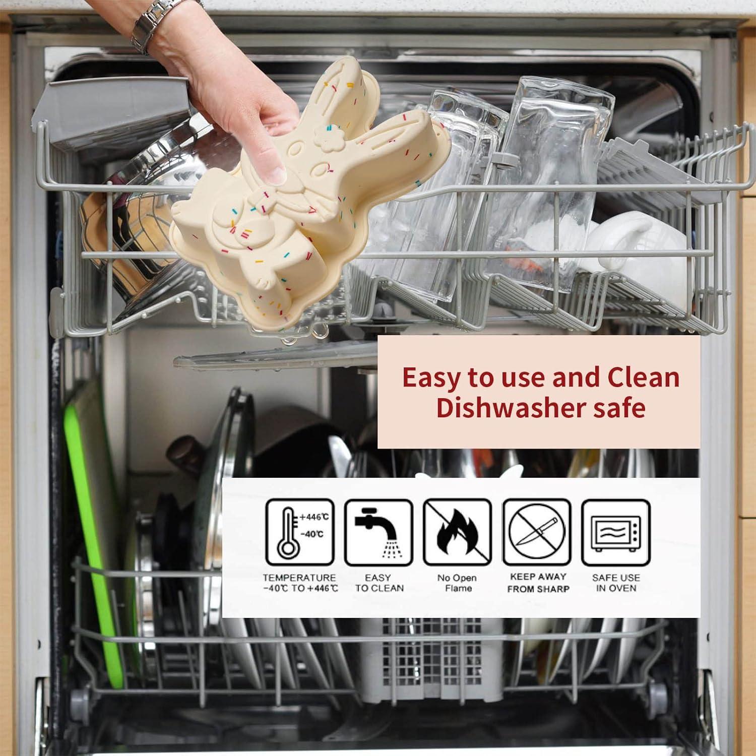 Moldes de Silicona Dootafy Conejo de Pascua Paquete de 2