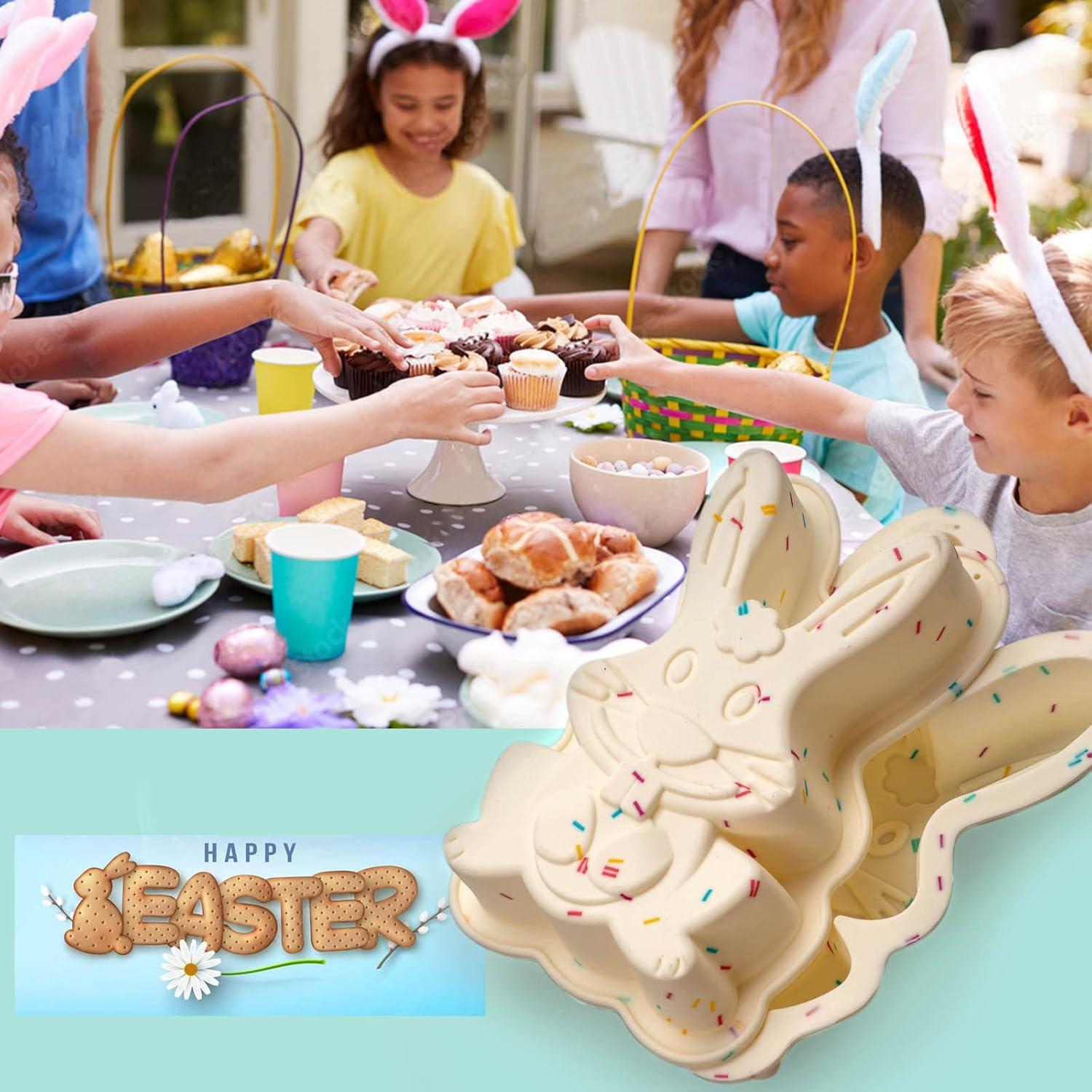 Moldes de Silicona Dootafy Conejo de Pascua Paquete de 2