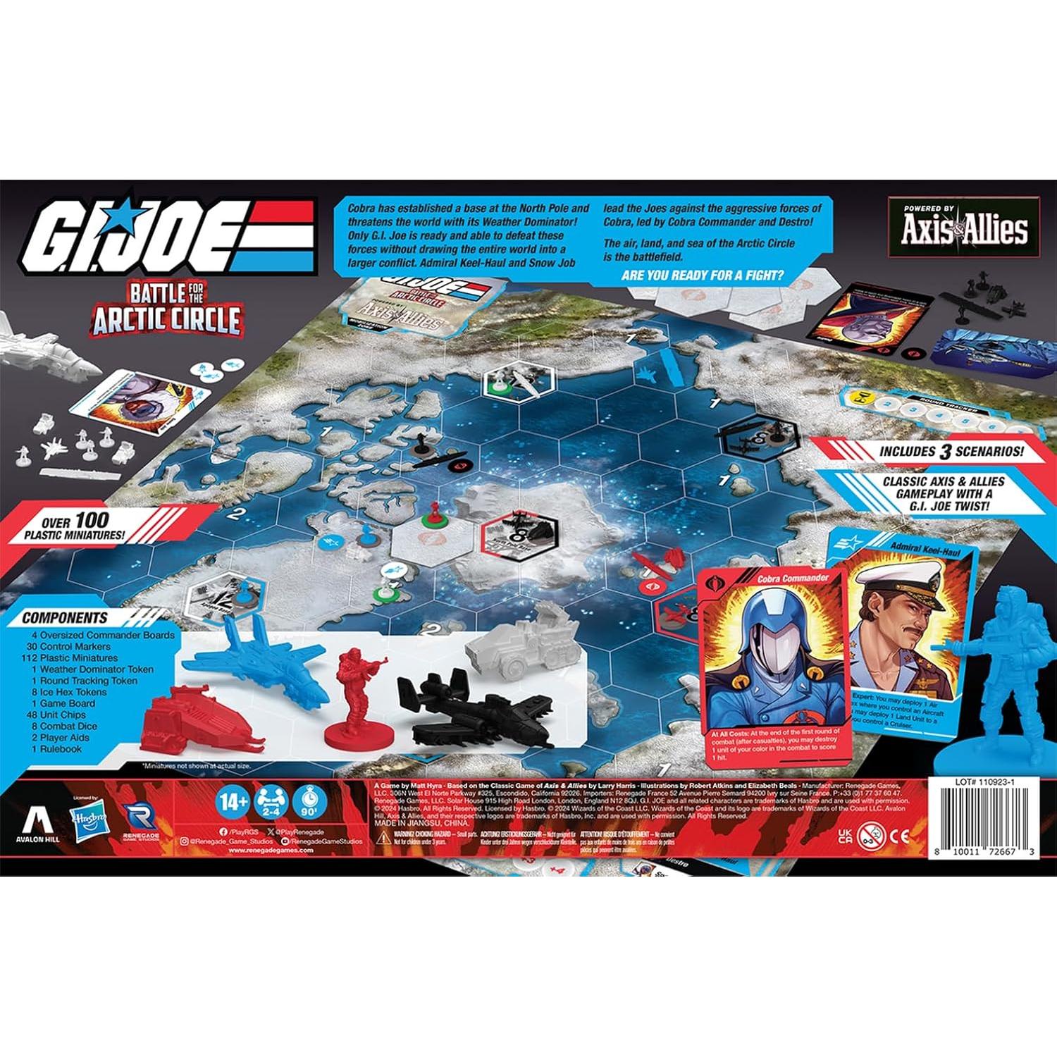 Juego de Mesa G.I. Joe Renegade Batalla Ártico 2-4 Jugadores